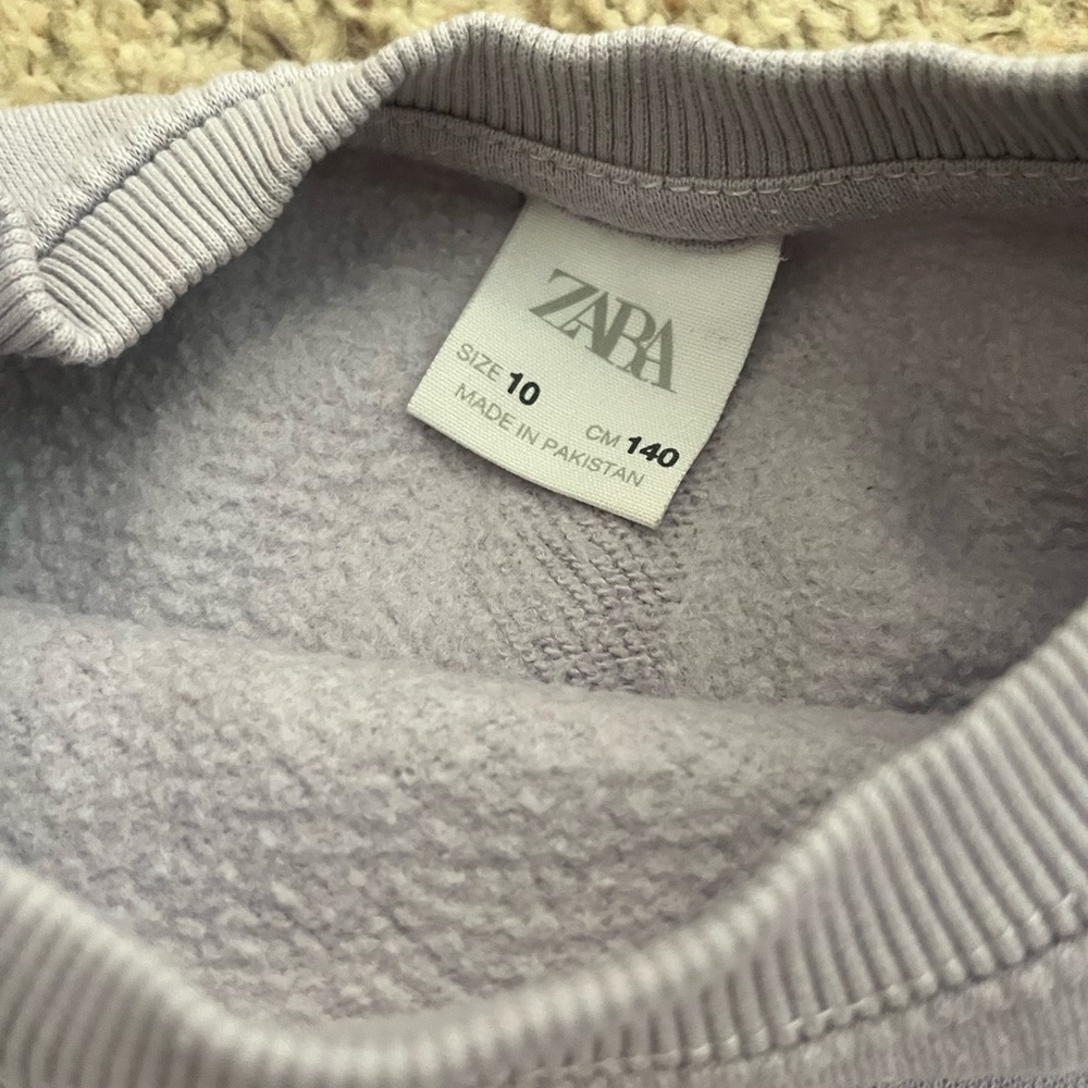 Zara Light Gray Ribbed Top
